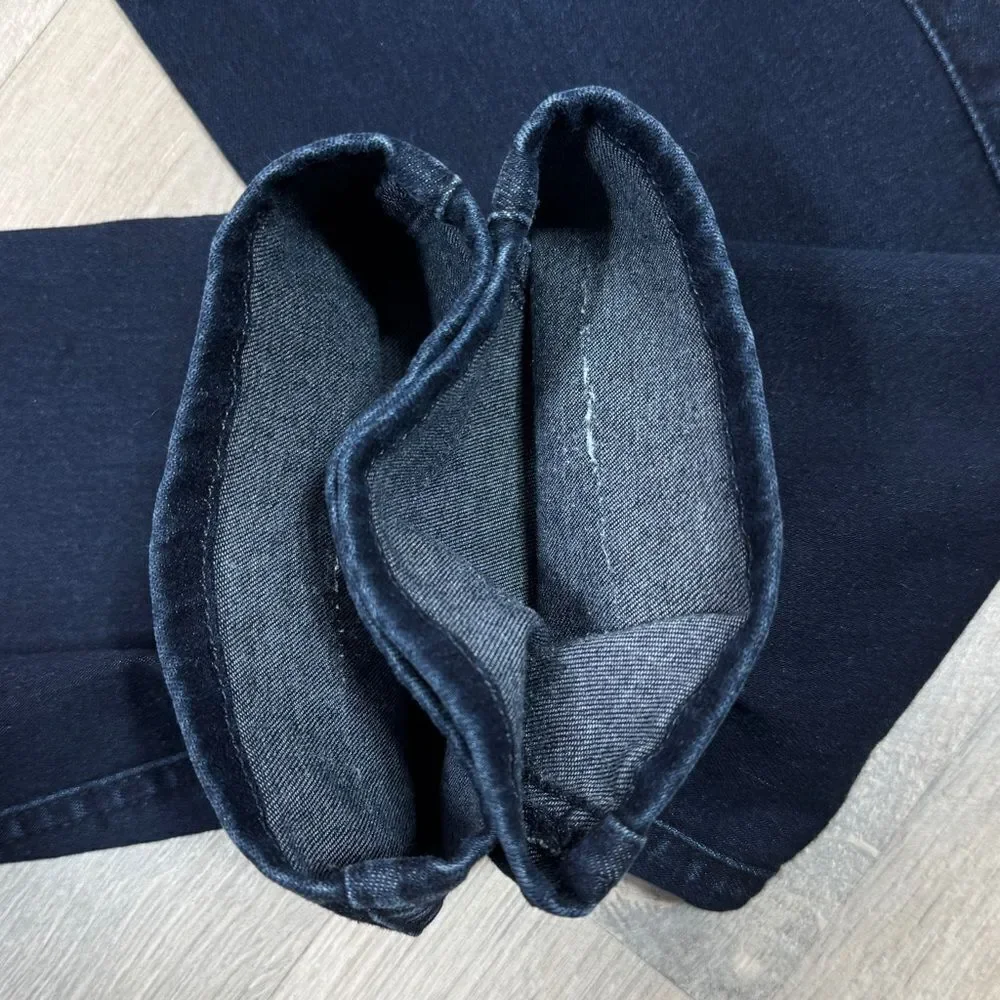 7 For All Mankind Kimmie Straight Leg Jeans Dark Blue 28 - Picture 7 of 14